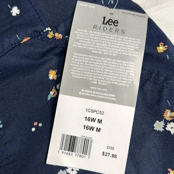 Floral comfy shorts,sz 16 W, blue,elastic stretchy waist,pockets,casual,coastal - Picture 11 of 16